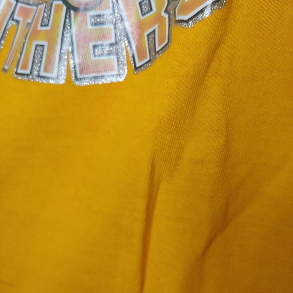 Vintage 80s University of Pitt Panthers Single Stitch Men L T Shirt Glitter - Picture 11 of 12